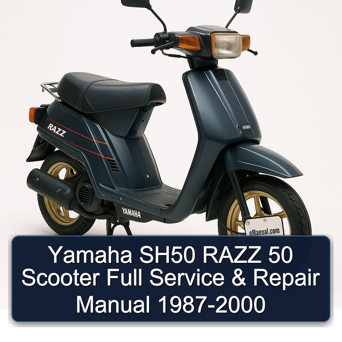 Yamaha SH50 RAZZ 50 Scooter Full Service & Repair Manual 1987-2000 