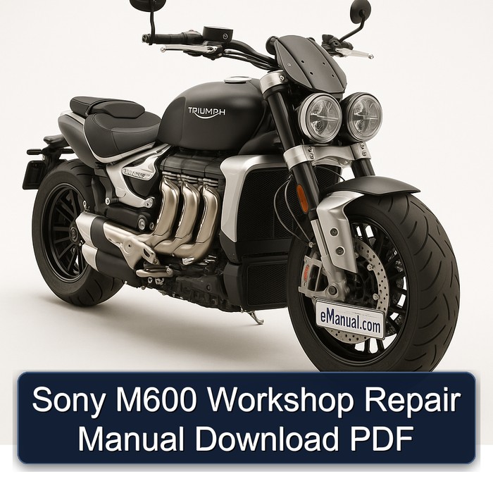 Sony M600 Workshop Repair Manual Download PDF