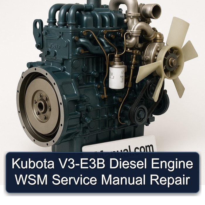 Kubota V3-E3B Diesel Engine WSM Service Manual Repair 