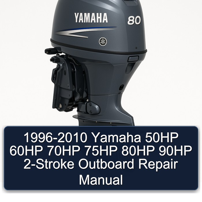 1996-2010 Yamaha 50HP 60HP 70HP 75HP 80HP 90HP 2-Stroke Outboard Repair Manual 