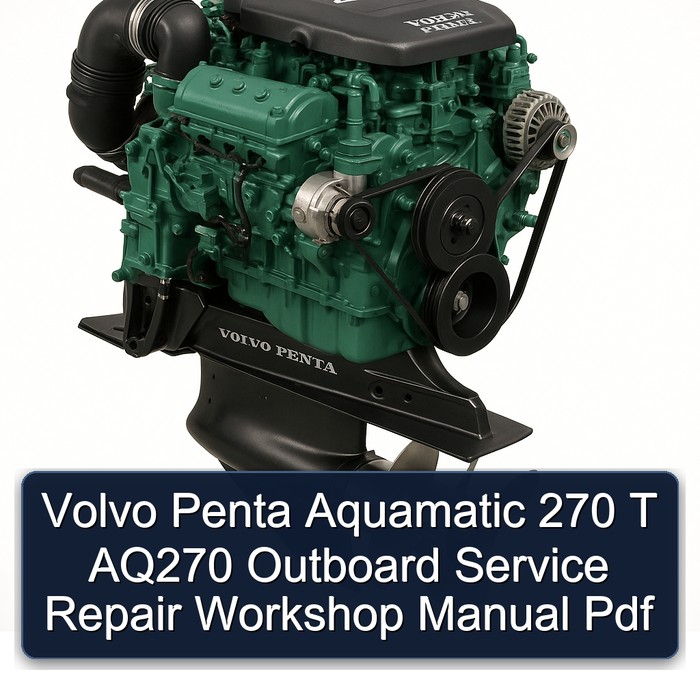 Volvo Penta Aquamatic 270 T AQ270 Outboard Service Repair Workshop Manual  Pdf