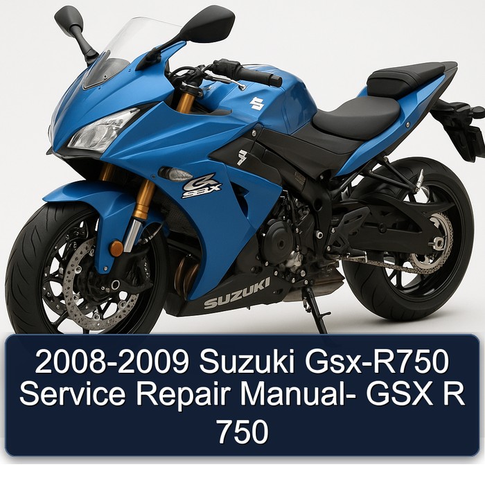 2008-2009 Suzuki Gsx-R750 Manual de servicio y reparación- GSX R 750