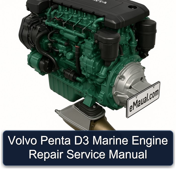 Volvo Penta D3 Marine Engine Repair Service Manual 