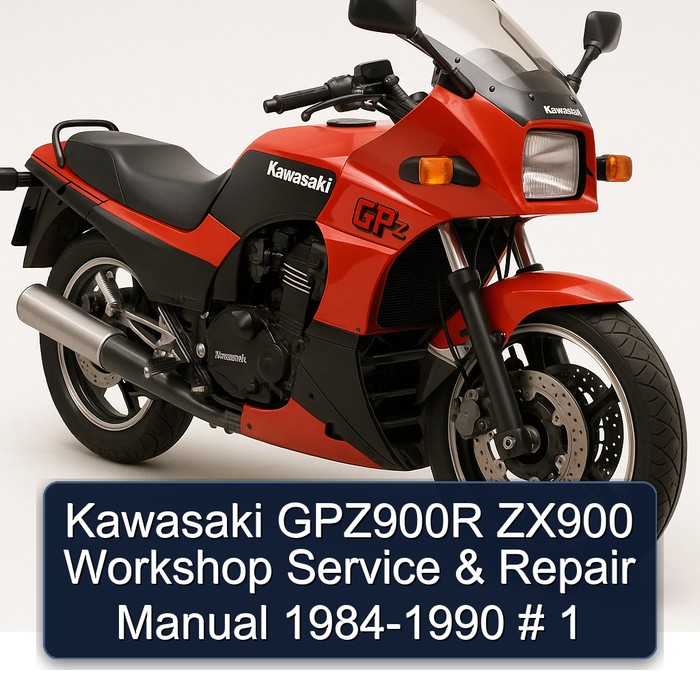 Kawasaki GPZ900R ZX900 Workshop Manual de servicio y reparación 1984-1990 # 1