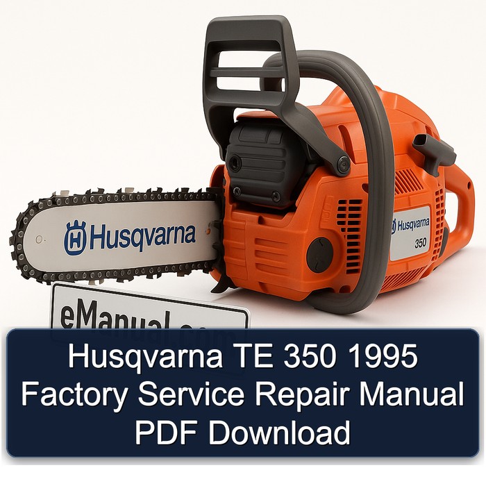 Husqvarna TE 350 1995 Factory Manual de servicio y reparación PDF Download