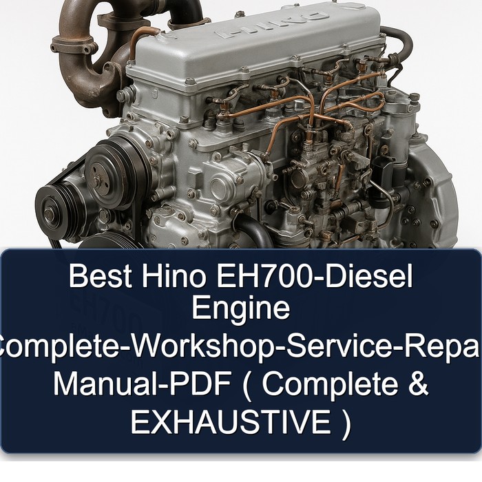 Manual de Taller Completo y Exhaustivo del Motor Diésel Hino EH700 - PDF