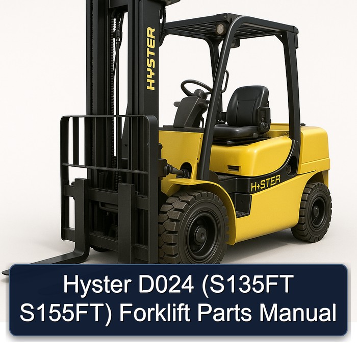 Hyster D024 (S135FT, S155FT) Gabelstapler Ersatzteilhandbuch