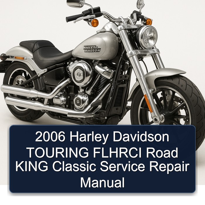 2006 Harley Davidson TOURING FLHRCI Road KING Classic Manual de servicio y reparación