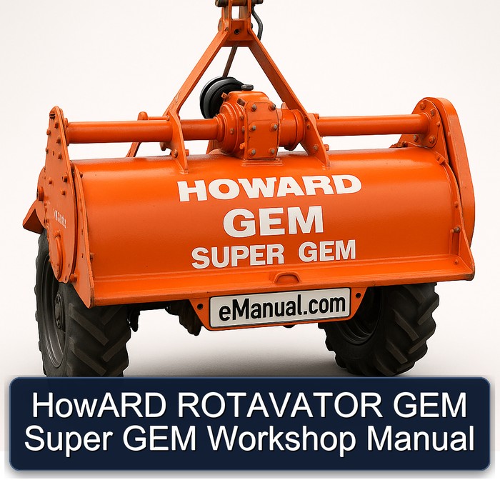HowARD ROTAVATOR GEM Super GEM Workshop Manual