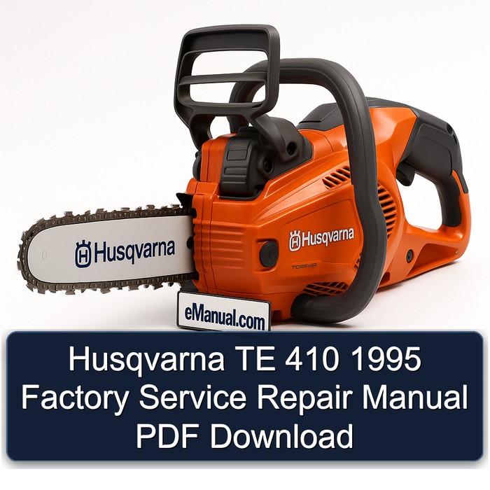 Husqvarna TE 410 1995 Factory Manual de servicio y reparación PDF Download