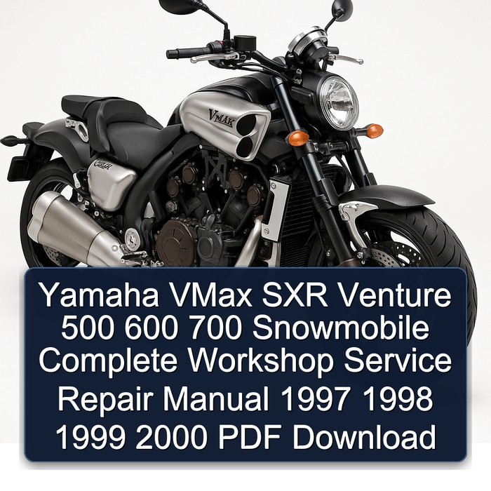 Yamaha Vmax Sxr Venture 500 600 700 Snowmobile Workshop Service Repair Manual PDF Download