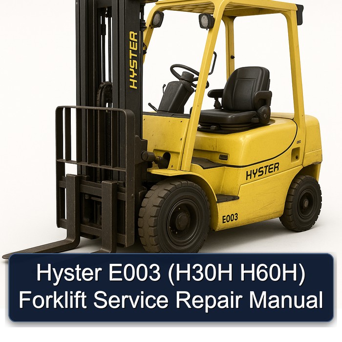 Hyster E003 (H30H, H60H) Gabelstapler: Service- und Reparaturhandbuch
