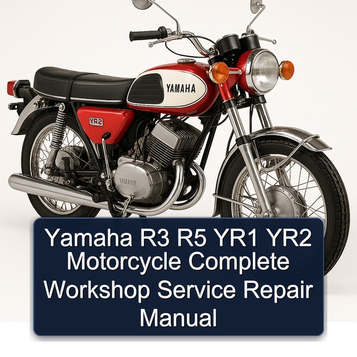 Yamaha R3 R5 YR1 YR2 Motorcycle Manual completo de servicio y reparación del taller