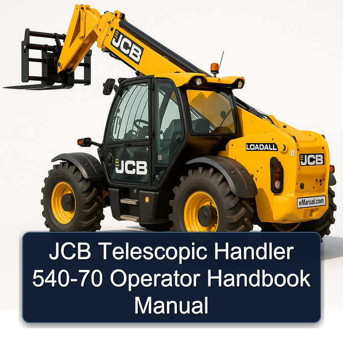 JCB Telescopic Handler 540-70 Operator Handbook Manual 