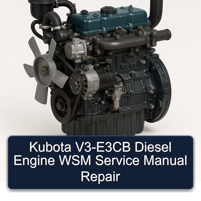Manual de Servicio y Reparación Kubota V3-E3CB Diesel