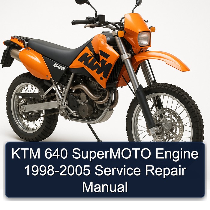 KTM 640 SuperMOTO Engine 1998-2005 Manual de servicio y reparación