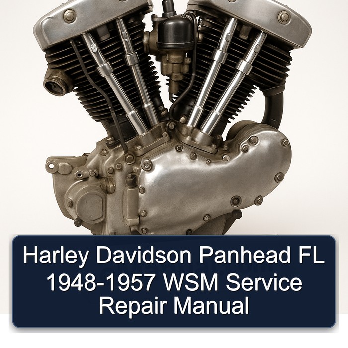 Harley Davidson Panhead FL 1948-1957 WSM Manual de servicio y reparación