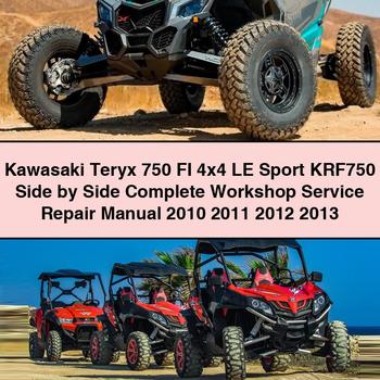 Kawasaki Teryx 750 FI 4x4 LE Sport KRF750 Side by Side Manual completo de servicio y reparación del taller 2010 2011 2012 2013 PDF Download