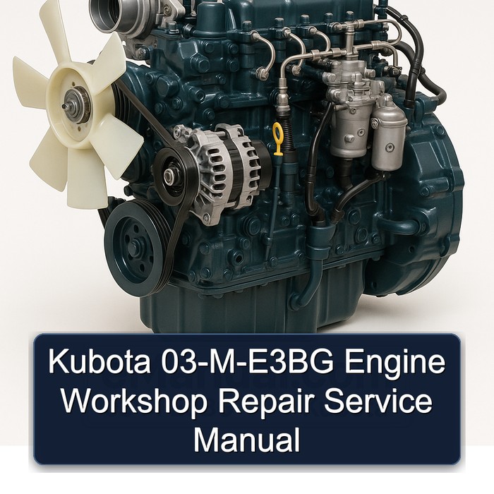 Kubota 03-M-E3BG Engine Workshop Repair Service Manual 
