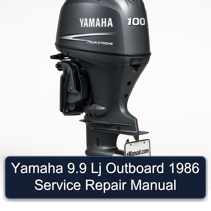 Yamaha 9.9 Lj Outboard 1986 Service Repair Manual 