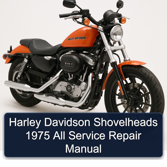Harley Davidson Shovelheads 1975 All Manual de servicio y reparación