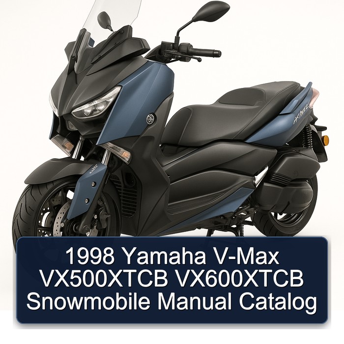 1998 Yamaha V-Max VX500XTCB VX600XTCB Snowmobile Manual Catalog 