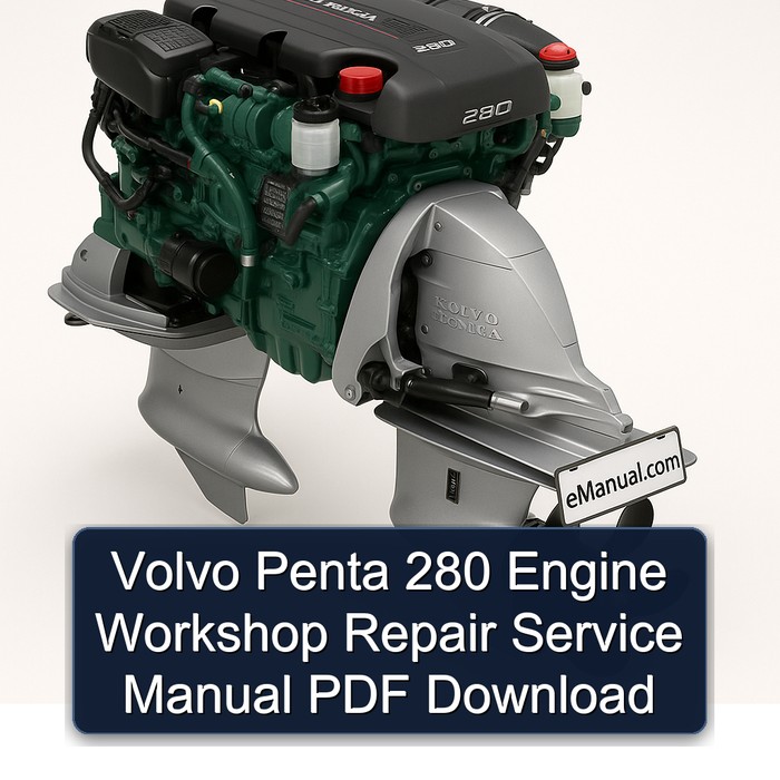 Volvo Penta 280 Engine Workshop Repair Service Manual PDF Download
