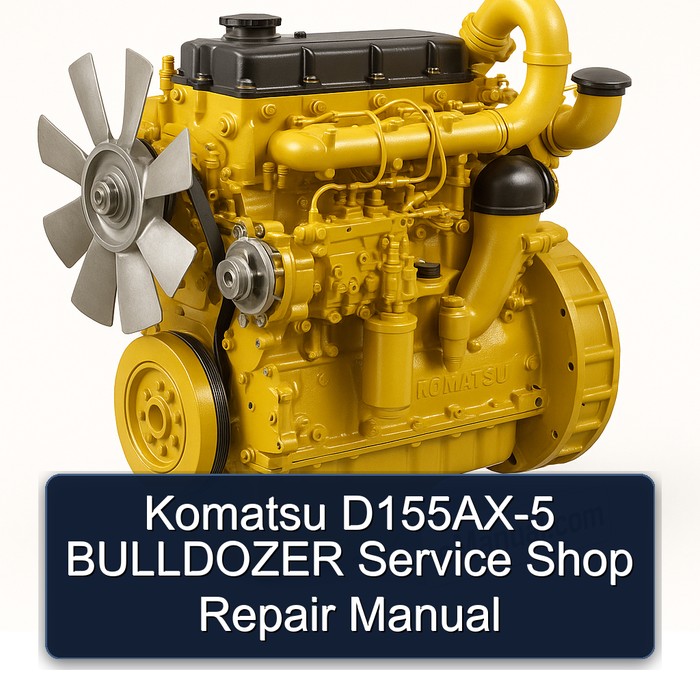 Komatsu D155AX-5 BULLDOZER Service Shop Repair Manual 