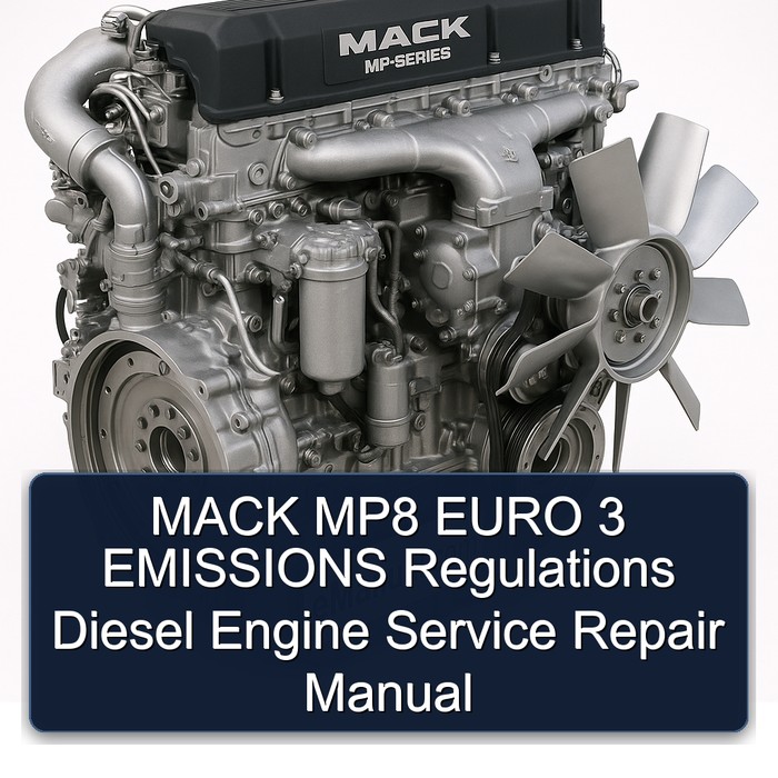 MACK MP8 EURO 3 EMISSIONS Regulations Diesel Engine Manual de servicio y reparación
