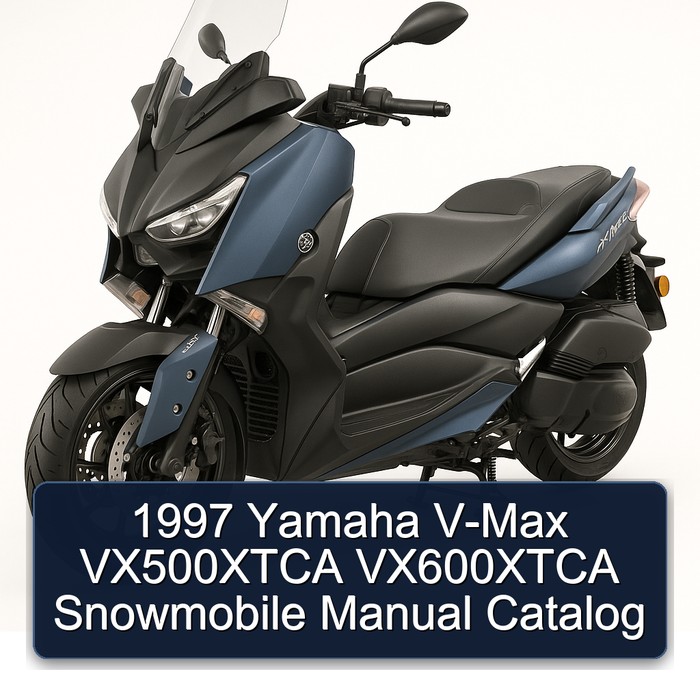 1997 Yamaha V-Max VX500XTCA VX600XTCA Snowmobile Manual Catalog 