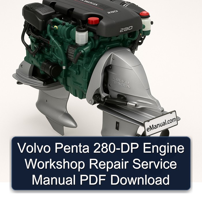 Volvo Penta 280-DP Engine Workshop Repair Service Manual PDF Download