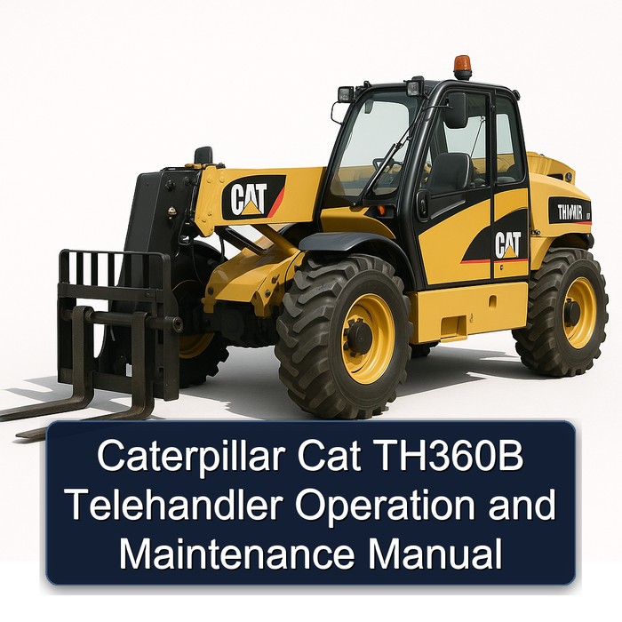 Caterpillar Cat TH360B Telehandler Operation and Workshop Service Repair Manual PDF Download