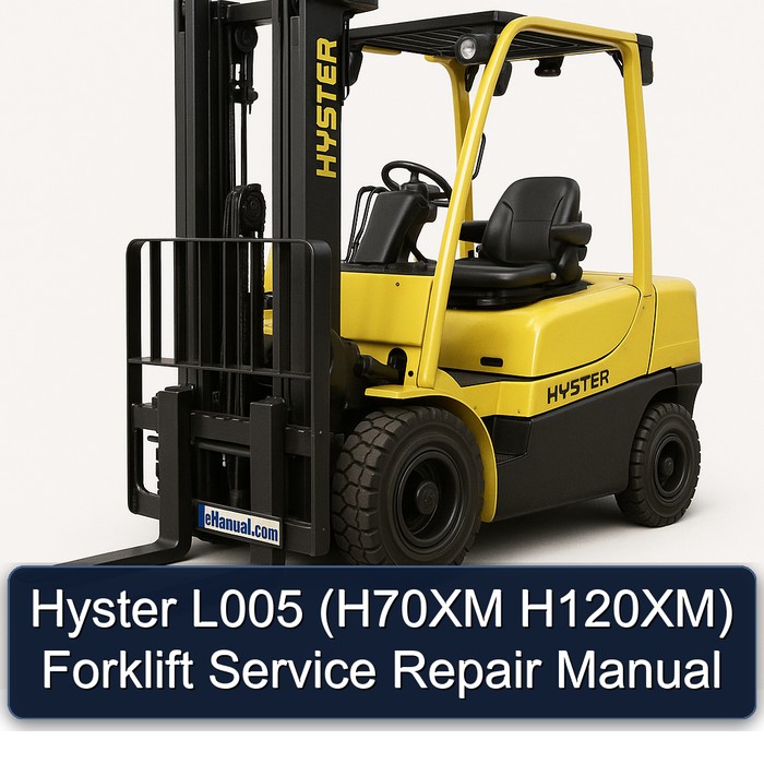 Hyster L005 (H70XM H120XM) Gabelstapler Service- und Reparaturhandbuch
