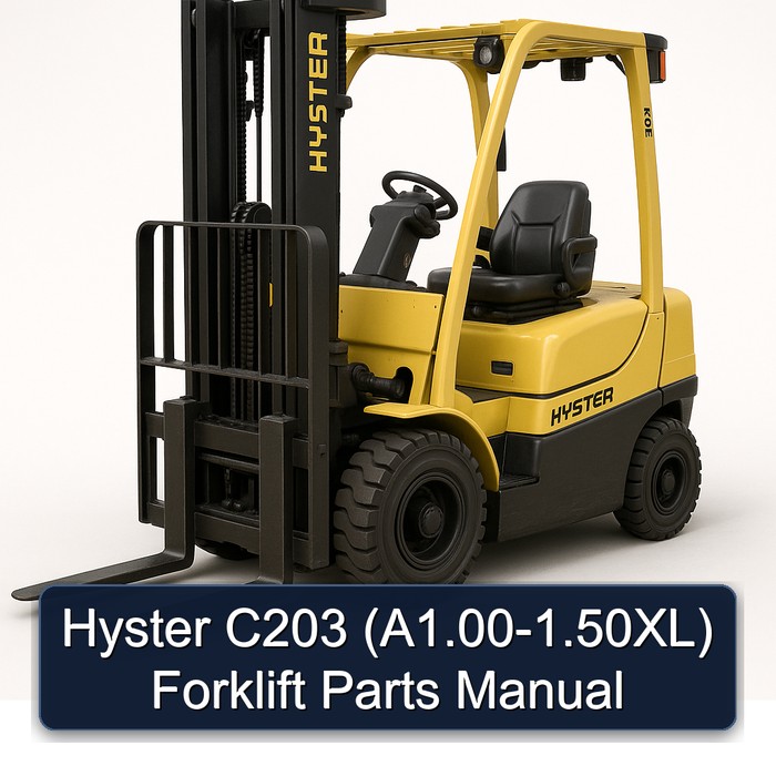 Manual de Piezas para Montacargas Hyster C203 (A1.00-1.50XL)