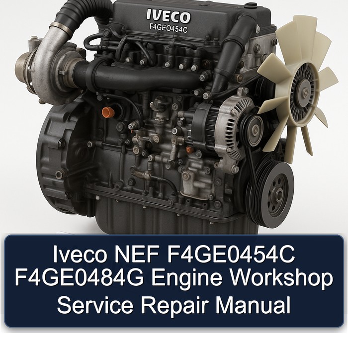 Manual de Reparación y Servicio del Taller para el Motor Iveco NEF F4GE0454C F4GE0484G