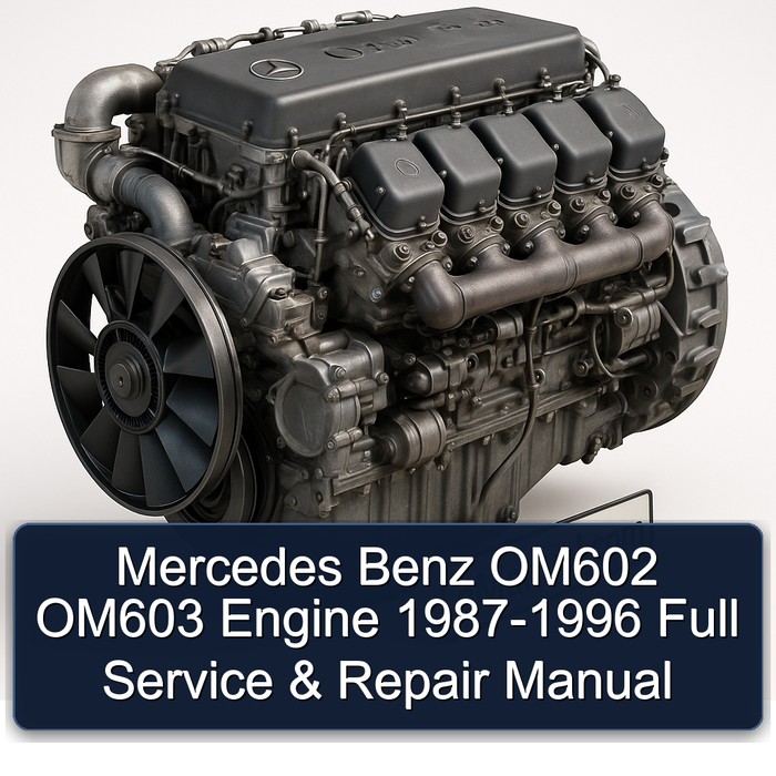 Manual de Servicio y Reparación Completo para Motores Mercedes Benz OM602 OM603 (1987-1996)