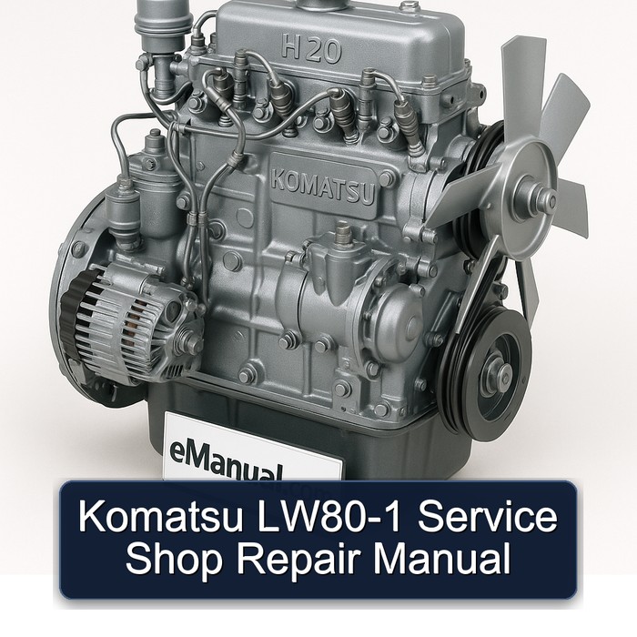 Komatsu LW80-1 Service Shop Repair Manual