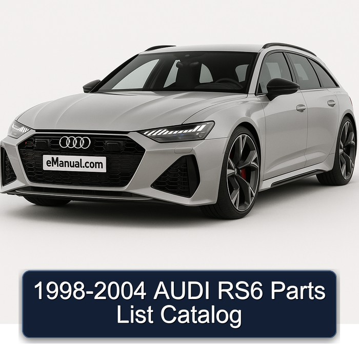 1998-2004 AUDI RS6 Parts List Catalog