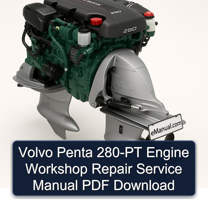 Volvo Penta 280-PT Engine Workshop Repair Service Manual PDF Download