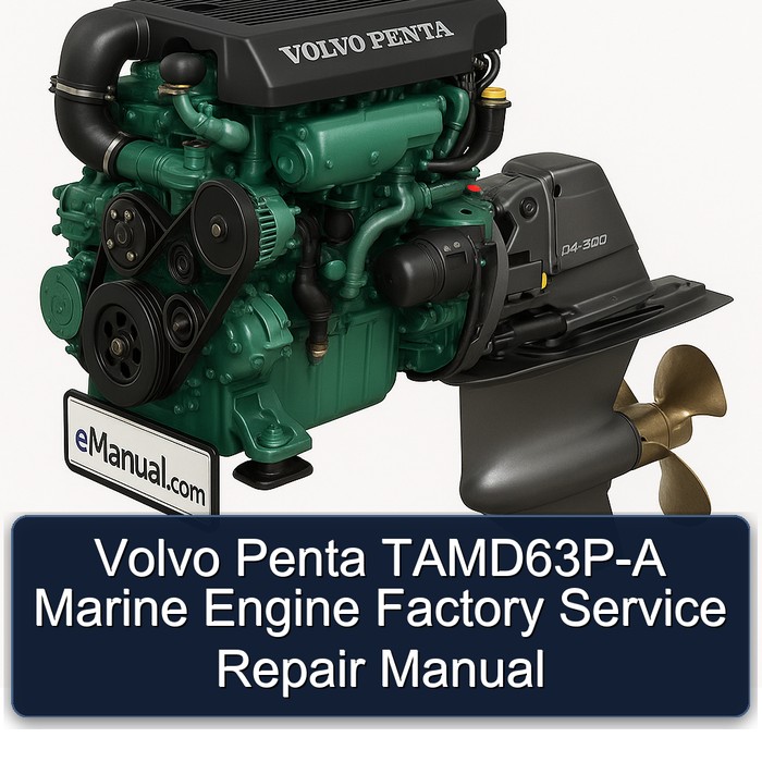 Volvo Penta TAMD63P-A Marine Engine Factory Service Repair Manual