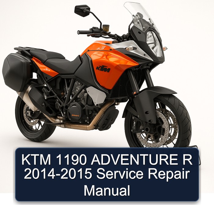 KTM 1190 ADVENTURE R 2014-2015 Manual de servicio y reparación