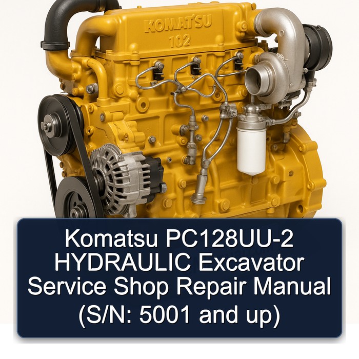 Komatsu PC128UU-2 HYDRAULIC Excavator Service Shop Repair Manual (S/N: 5001 and up) 