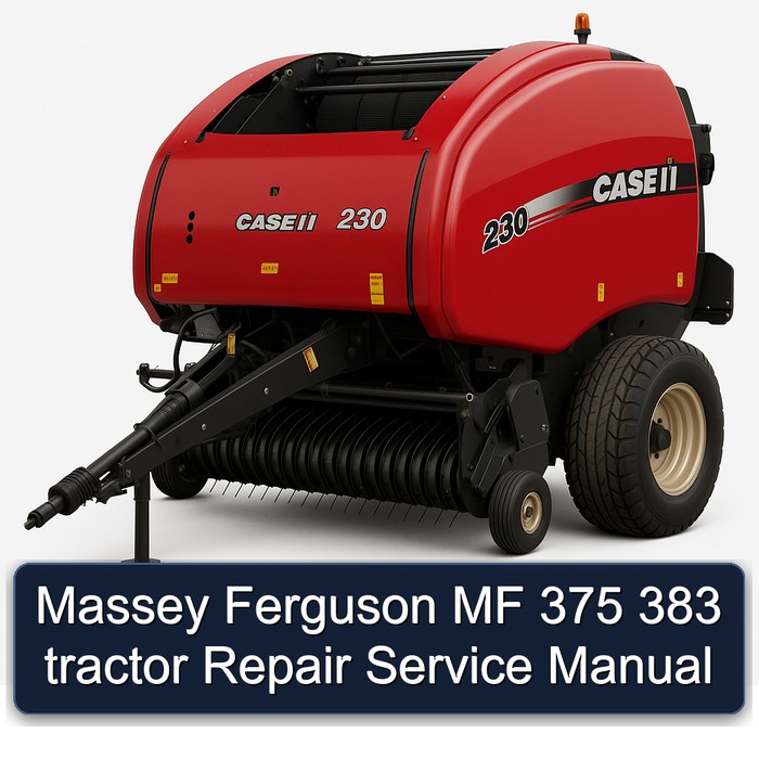 Massey Ferguson MF 375 383 tractor Repair Service Manual