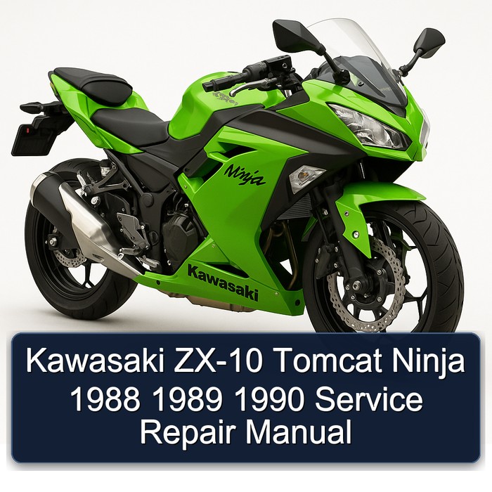 Kawasaki ZX-10 Tomcat Ninja 1988 1989 1990 Service Repair Manual