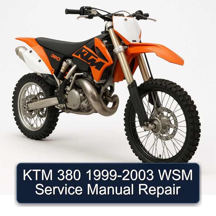 KTM 380 1999-2003 WSM Service Manual Repair