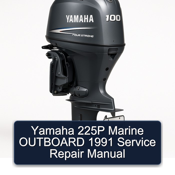 Yamaha 225P Marine OUTBOARD 1991 Service Repair Manual 
