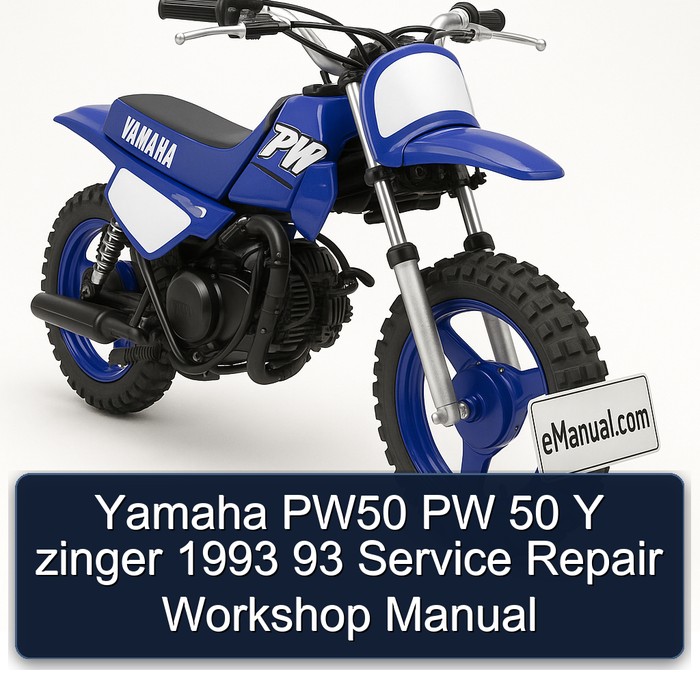 Yamaha PW50 PW 50 Y zinger 1993 93 Service Repair Workshop Manual