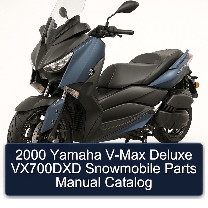 2000 Yamaha V-Max Deluxe VX700DXD Snowmobile Parts Manual Catalog 