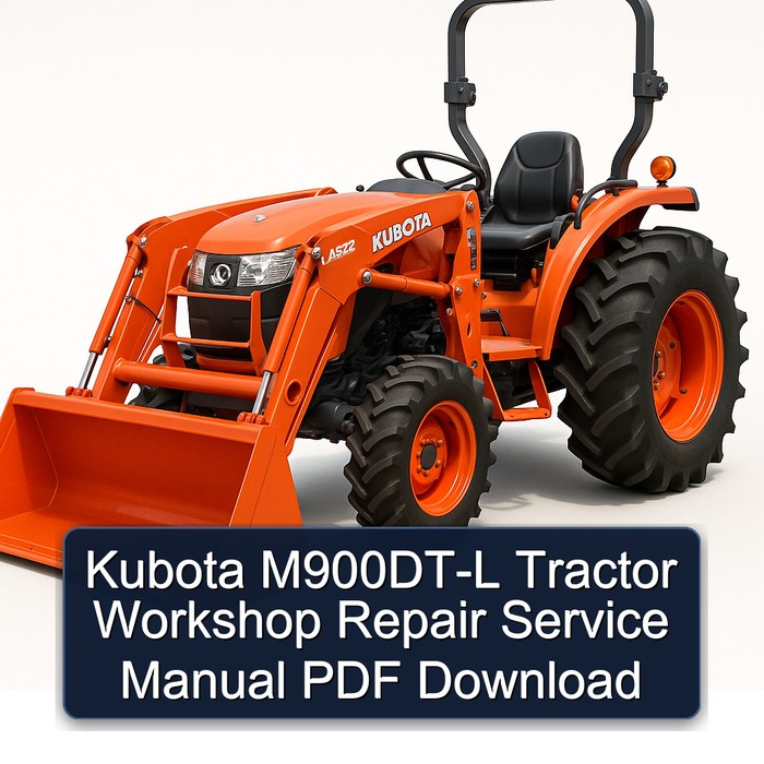 Kubota M900DT-L Traktor Werkstatt-Reparaturanleitung PDF Download