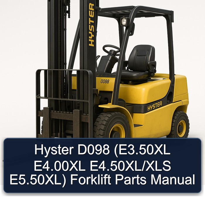 Manual de Partes de Montacargas Hyster D098 (E3.50XL E4.00XL E4.50XL/XLS E5.50XL)